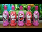 5 Hello Kitty Surprise Drinks Opening Rare 3D Stickers Toys Collection 2013 Sorpresa