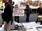 Protest vs. Rep. Crowley's Free Trade Votes @ Town Hall Meeting in Jackson Heights (4/10/12)