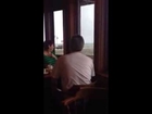 Wave crashes through restaurant window, Santa Barbara