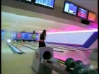 Woman Smashes Bowling Ball Through Ceiling