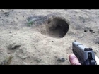 Hole in the Desert - Coyote Den...or badger hole?