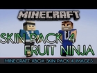 SKIN PACK 4 IMAGES | FRUIT NINJA, LEAKED IMAGE FIASCO | MineCraft Xbox