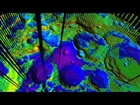 Animation of Diviner Lunar South Pole Temperature & LCROSS impact site [HD]