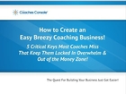 How to Create An Easy Breezy Coaching Business!