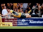 Australia vs South Africa Rugby Watch TV